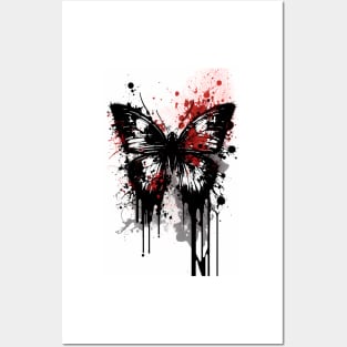 Butterfly Ink Painting Posters and Art